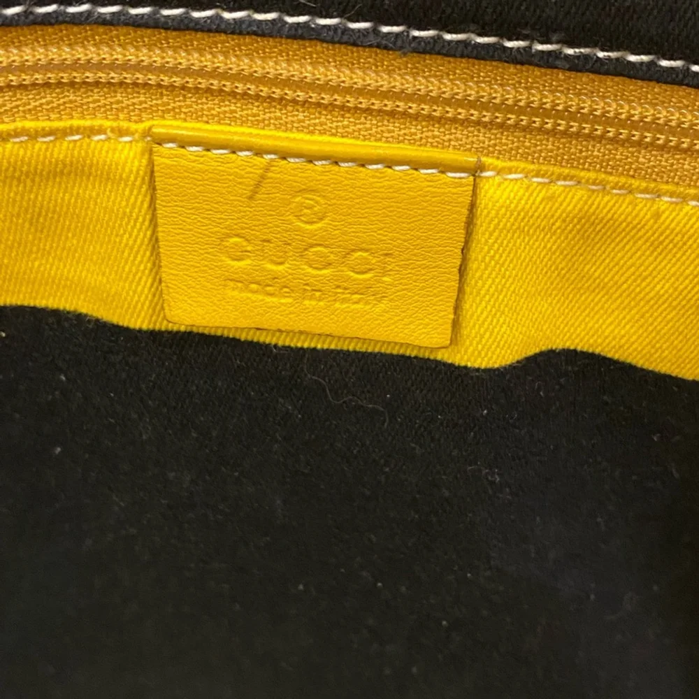 GUCCI Black Patent Leather Horsebit Tote Shoulder Bag - Recolored